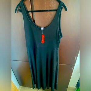 Joe Fresh NWT women’s black A line swing midi dress size large